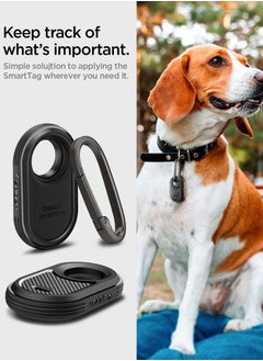 Spigen Rugged Armor for Samsung Galaxy SmartTag 2 Case Cover Keychain Smart Tag 2 Case [1 Pack] - Matte Black  - Image 4