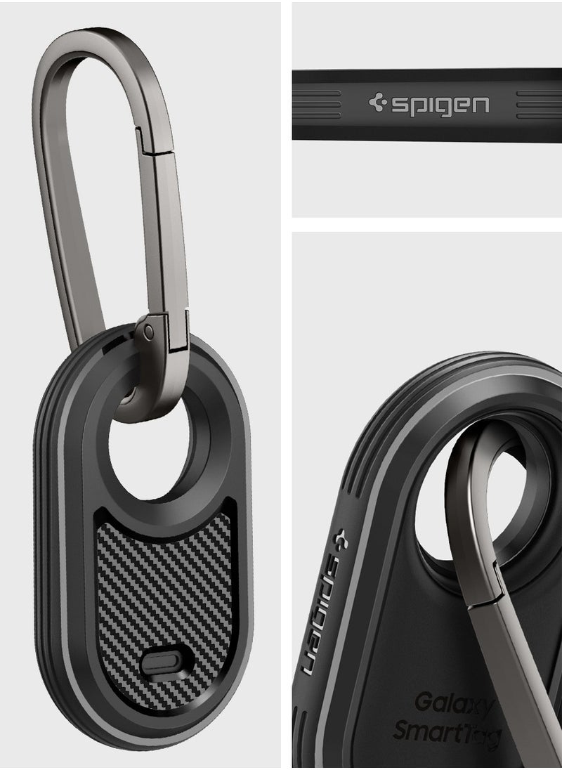 Spigen - Rugged Armor for Samsung Galaxy SmartTag 2 Case Cover Keychain Smart Tag 2 Case [1 Pack] - Matte Black - Image 1