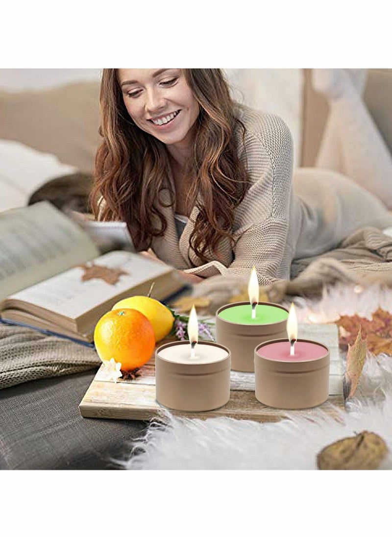 Excefore Candle Jars, Candle Tins, 5Oz Candle Making Kit, Containers Empty Tinplate Storage Candle Jars for DIY Candle Making, Candies, Gifts Treasures, Arts Crafts, Storage Candle Making Kits (12 Pcs)  - Image 2