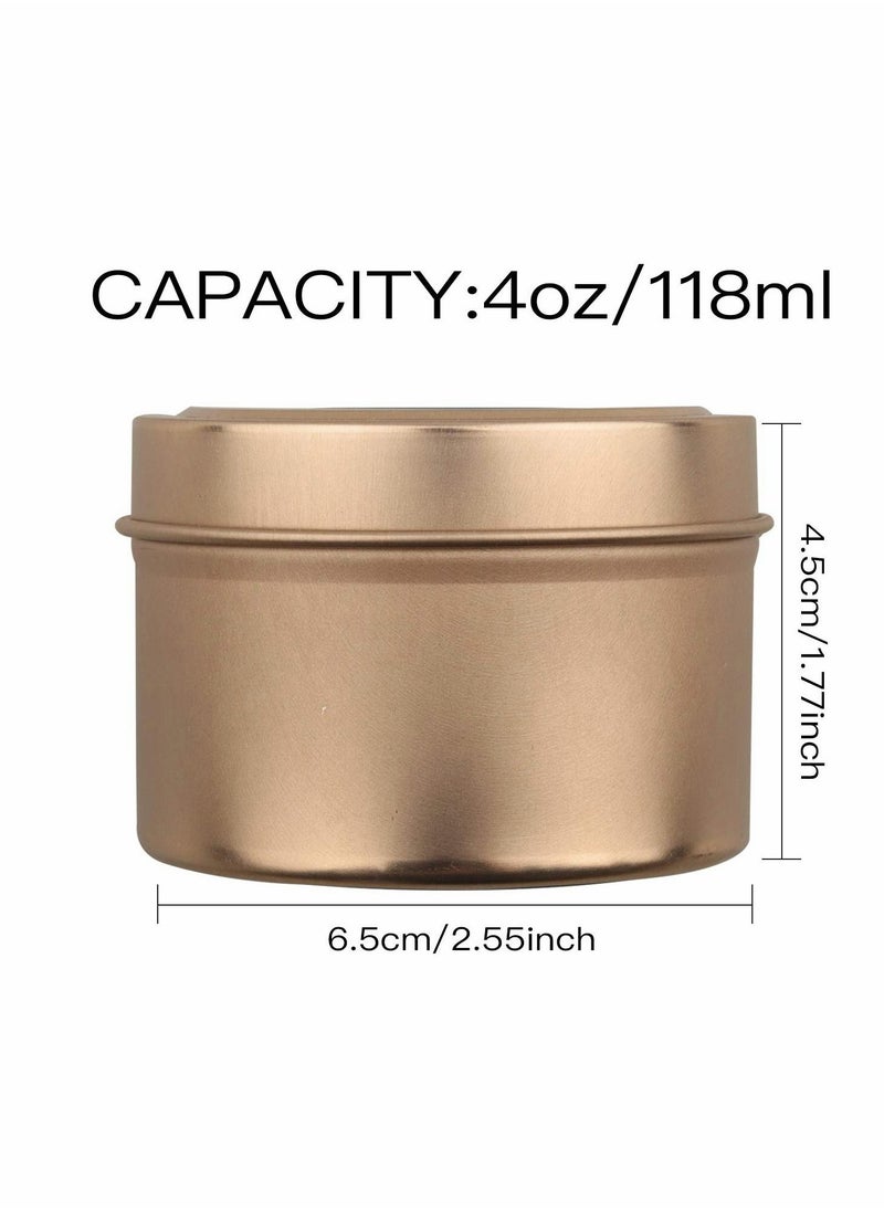 Excefore Candle Jars, Candle Tins, 5Oz Candle Making Kit, Containers Empty Tinplate Storage Candle Jars for DIY Candle Making, Candies, Gifts Treasures, Arts Crafts, Storage Candle Making Kits (12 Pcs)  - Image 4