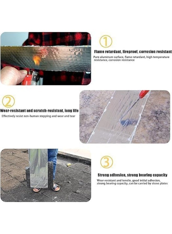 2m Waterproof Repair Tape – Heavy Duty Silver PVC Self-Adhesive Sealing Tape for Pipes, Roofs & Cracks - Image 4
