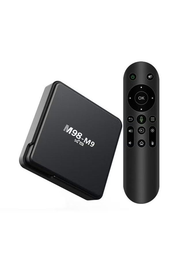 M98-M9 Android TV Box – 4K HD Streaming Media Player with Quad-Core ARM Cortex-A53 Processor, 2GB RAM 8GB Storage, WiFi  Bluetooth Support, HDMI Output, Plug  Play Smart TV Box for Seamless Entertai  - Image 1