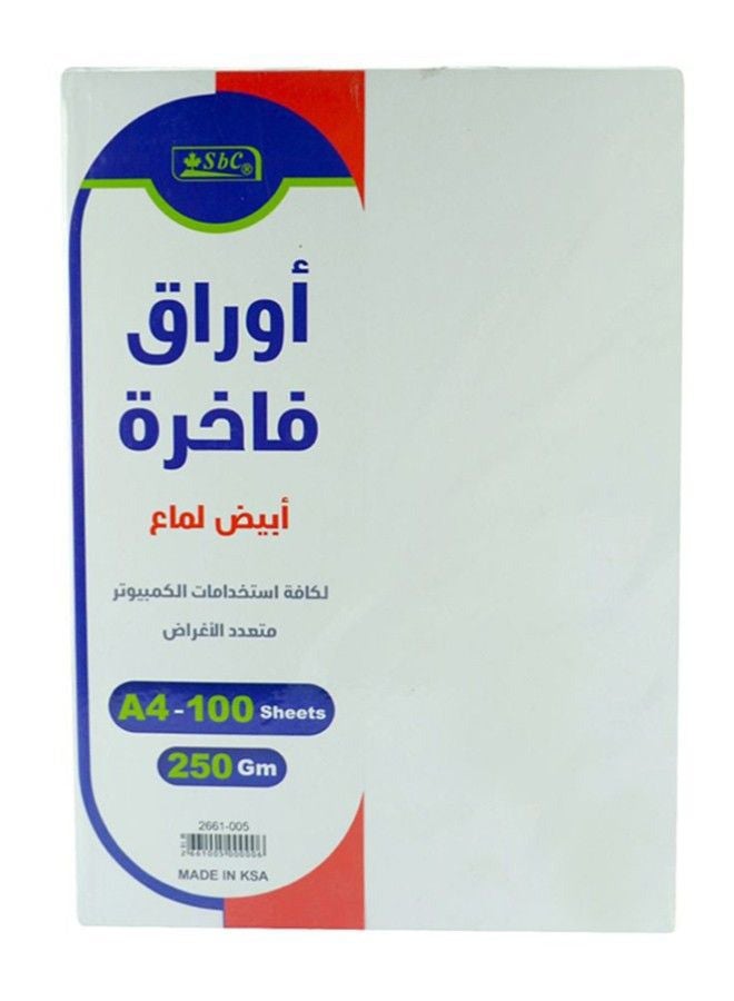 SBC A4 Size High Quality Plain Paper, Pack Of 100 A4 - Image 1