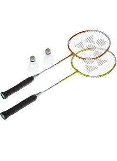 Yonex YONEX GR 505 Badminton Set | 2 Rackets + 2 Shuttlecocks | Isometric Frame | Smooth Grip | Indoor & Outdoor Play | Beginner-Friendly | Free Size | Multicolor  - Image 1