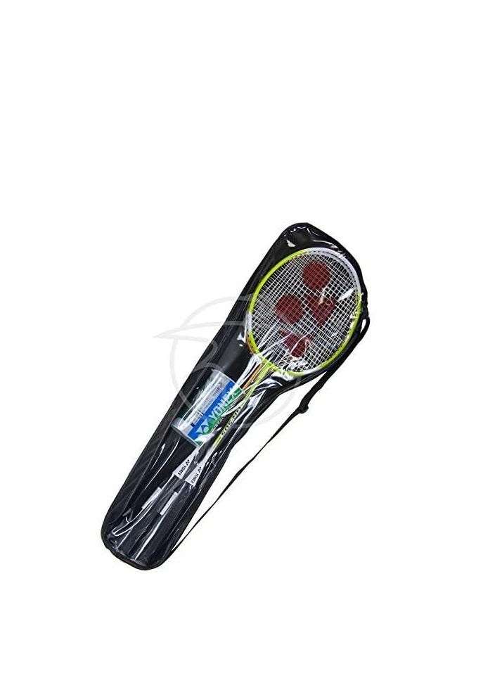 Yonex YONEX GR 505 Badminton Set | 2 Rackets + 2 Shuttlecocks | Isometric Frame | Smooth Grip | Indoor & Outdoor Play | Beginner-Friendly | Free Size | Multicolor  - Image 4