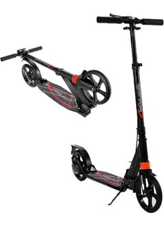 Cool Baby COOLBABY Kids/Adult Scooter with 3 Seconds Easy-Folding System, Folding Adjustable Kick Scooter with Disc Brake and Large Wheels (blueblack)  - Image 2