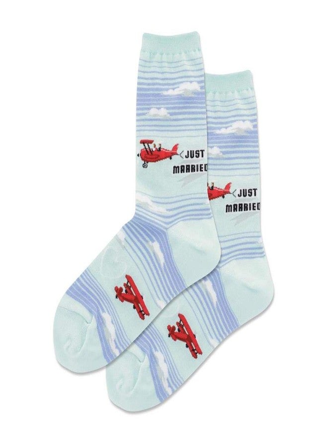 هوت سوكس جوارب هوت سوكس النسائية، زوج واحد، لون أزرق فاتح، مقاس نسائي 9-11