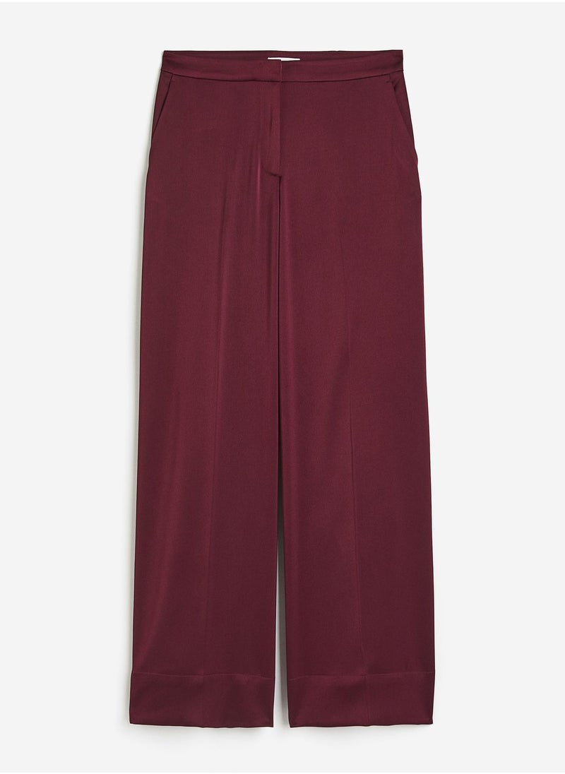 H&M - Wide Leg High Waist Pants - Image 1