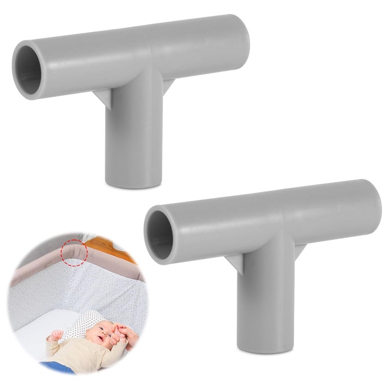 PEUTIER 2pcs TShaped Joints 075 Inch Inner Diameter Playpen Replacement Connectors - Image 1