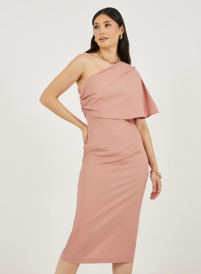 Styli One-Shoulder Sheath Dress  - Image 2