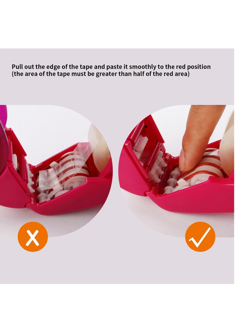 Eagle Automatic Tape Dispenser, Tape  Single Handheld Design perfect for Christmas and home gift wrapping, Free 1 Roll of 0.75 Inch (19 mm) Tapes Pink - Image 4