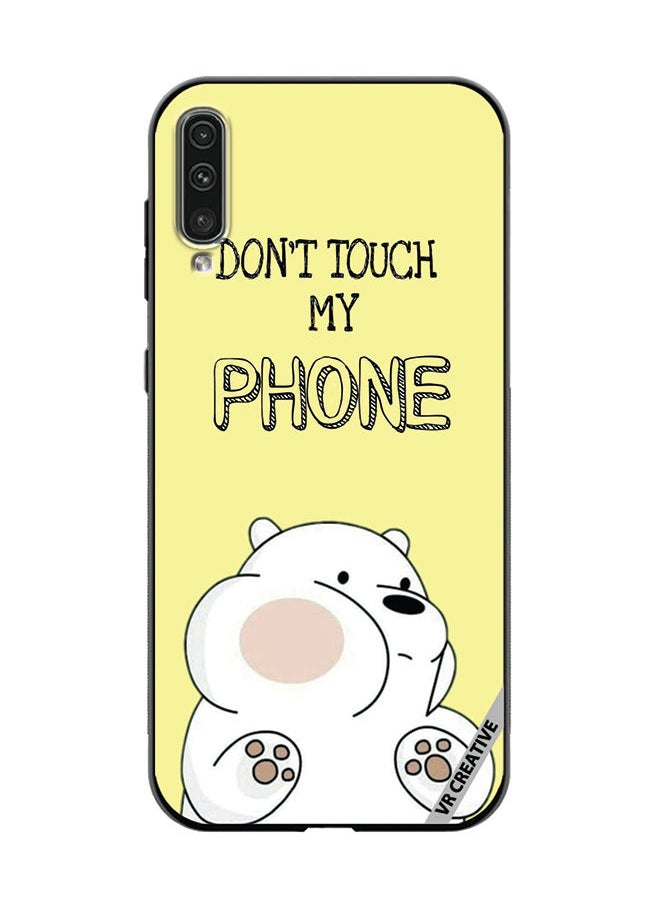 VR CREATIVE Protective Case Cover For Samsung Galaxy A70/A70s Don't Touch My Phone Design Multicolour  - Image 1