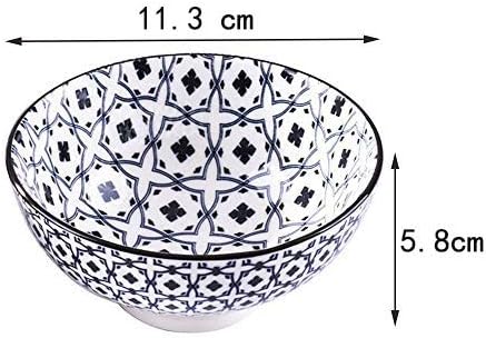 BOSILI Japanese Rice Bowl Set of 4 Ceramic Sushi Bowls Suitable for Dessert Snacks Cereal Soup Sauce - Image 2