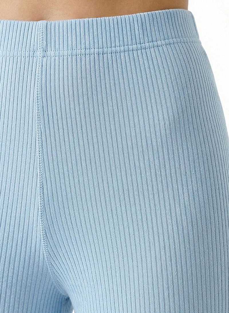 Penti Women's Viscose Lounge Ella Solid Shorts Sleeve Pajama Set - Blue - Image 4