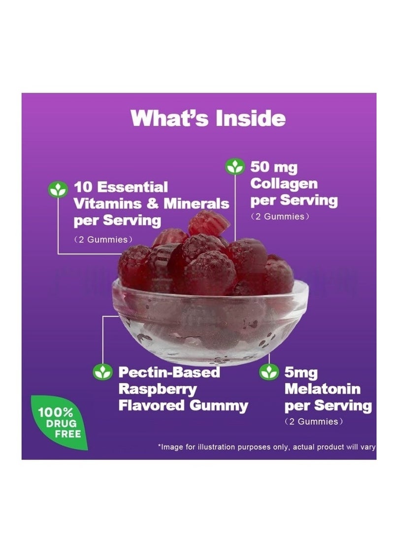 لايفسل فيتامينات الجمال الليلية للنساء لنوم أعمق وتجديد خلايا البشرة - Image 3