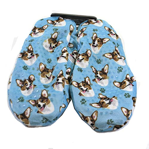 Comfies Welsh Corgi Super Soft Slippers - E&S Pets - Welsh Corgi Gifts - Cozy House Slippers - Non Skid Bottom - One Size Fits Most - Sherpa Slipper - Pet Lover Gifts For Men And Women - Image 2
