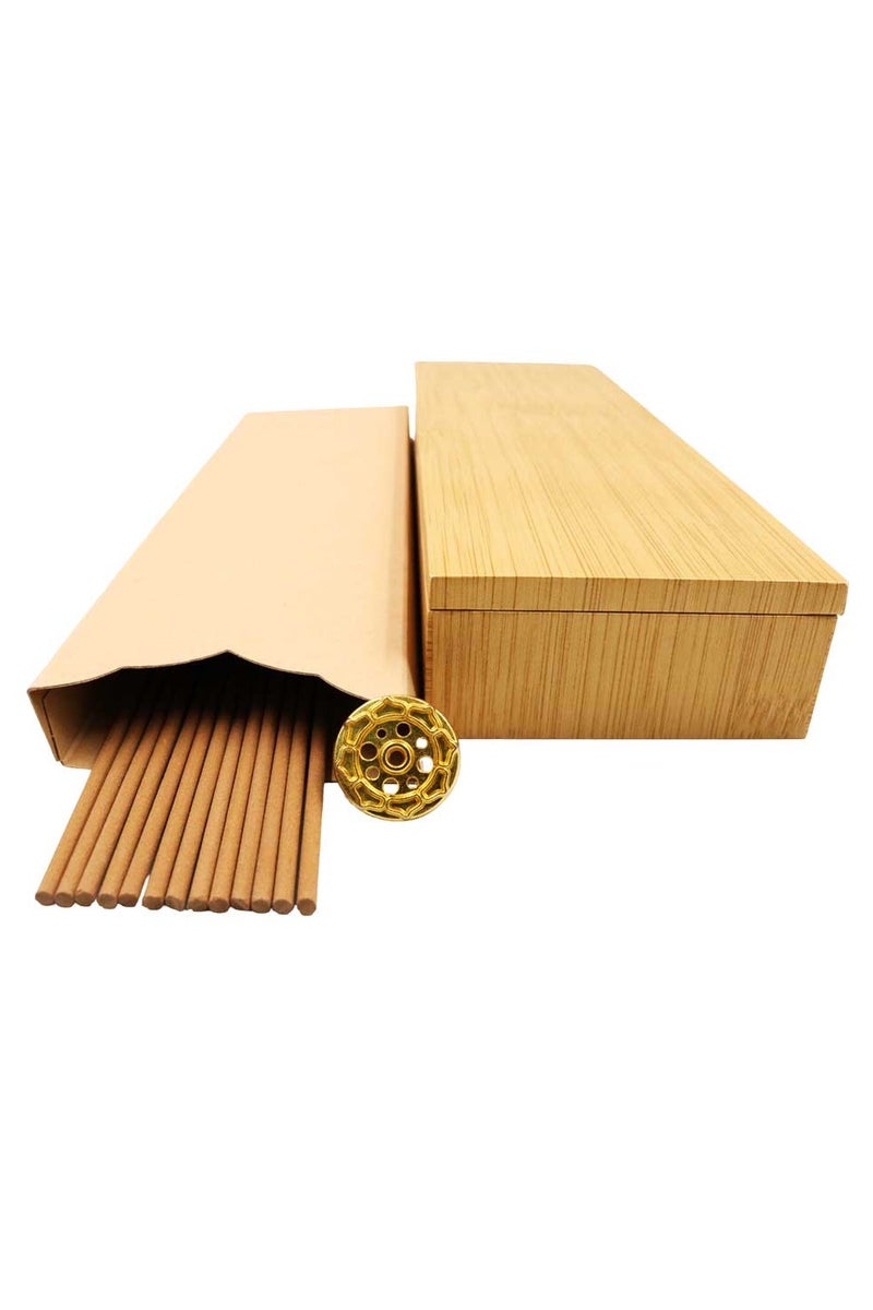 Bakhoor BoSidin Premium Cambodian Oud Incense Sticks with Beautiful Holder – 12pcs 3mm Thicker Agarwood Sticks in Luxurious Gift Box for Meditation and Home Fragrance - Image 2