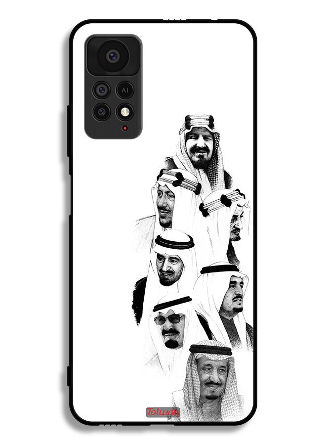 Tolwak Xiaomi Redmi Note 11 Pro 5G Protective Case Cover Saudi Kings Art B_W - Image 2