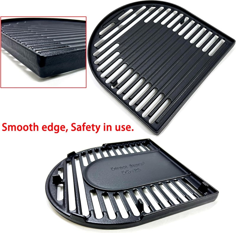 Direct Store DC126 Cast Iron Grill Cooking Grates for Coleman Roadtrip Swaptop Grills LX LXE LXX, Non-Stick Grill Grids Grates, 2 Pack (Grill Grates) - Image 4