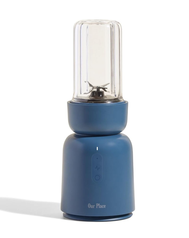 Our Place Splendor Blender - 1000W High-Power | Ultra-Sharp Blades | 2 Blending Modes | Includes 25 oz Personal Cup and Drinking Lid Set | Smoothies, Shakes & More | Blue Salt - Image 1