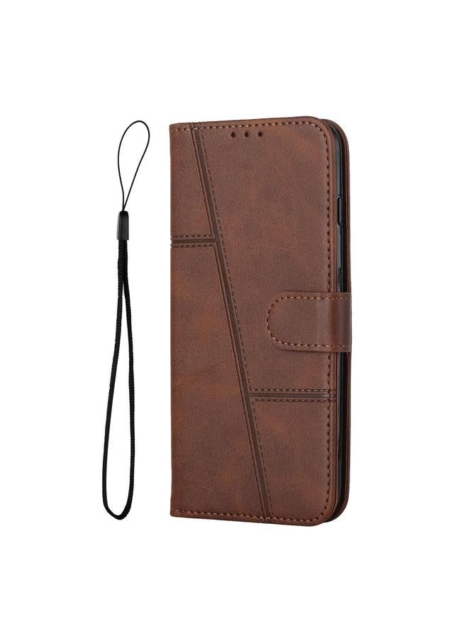 Zaboon Case For Honor X9c 5G Stitching Calf Texture Buckle Leather Phone Case - Image 2