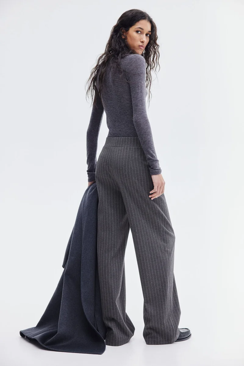 اتش اند ام High-waisted tailored trousers