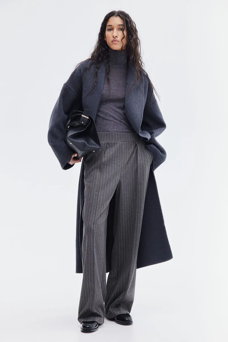 اتش اند ام High-waisted tailored trousers
