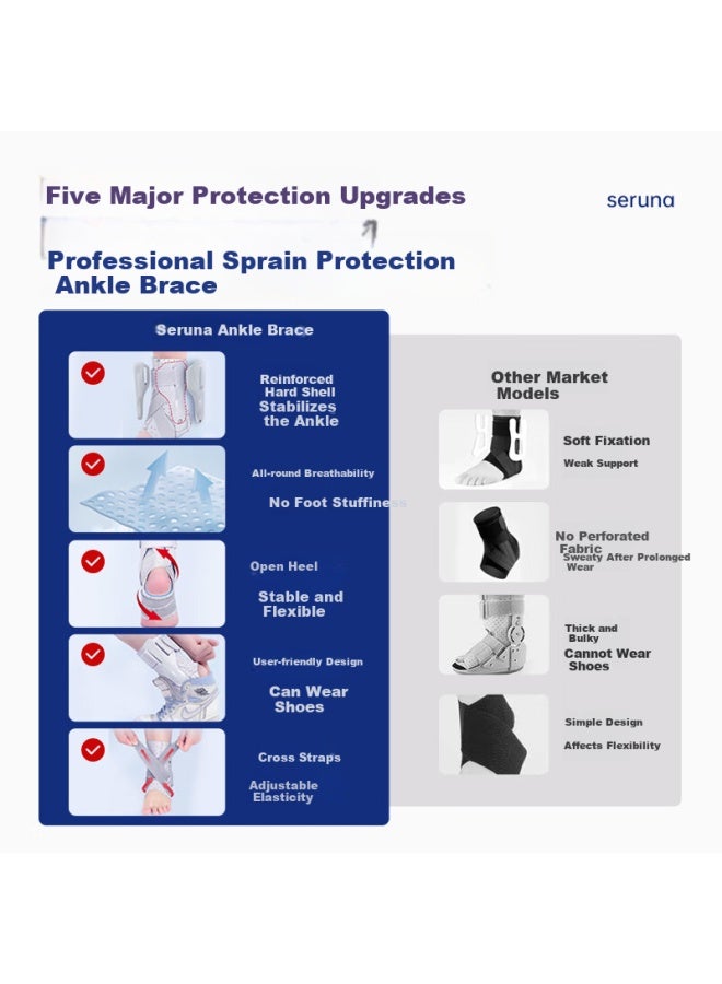 Tmt Japan Ankle Brace Anti-sprain Ankle Support Fracture Stabilizer Rehabilitation Sports Joint Protection Gear XL - Image 4