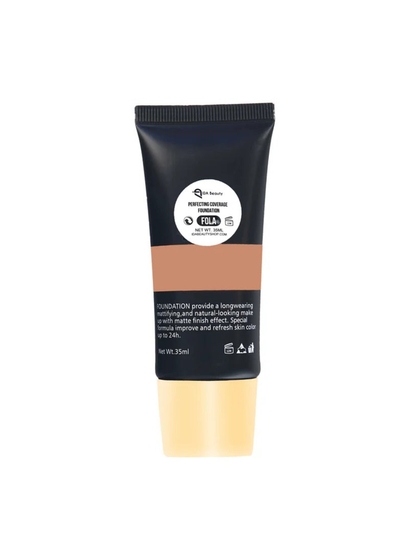 IDA Beauty - Glam It! Perfecting Coverage Foundation | Full Coverage, Matte Finish, Long-Lasting, Lightweight | Vegan, Halal, Cruelty-Free - Image 1