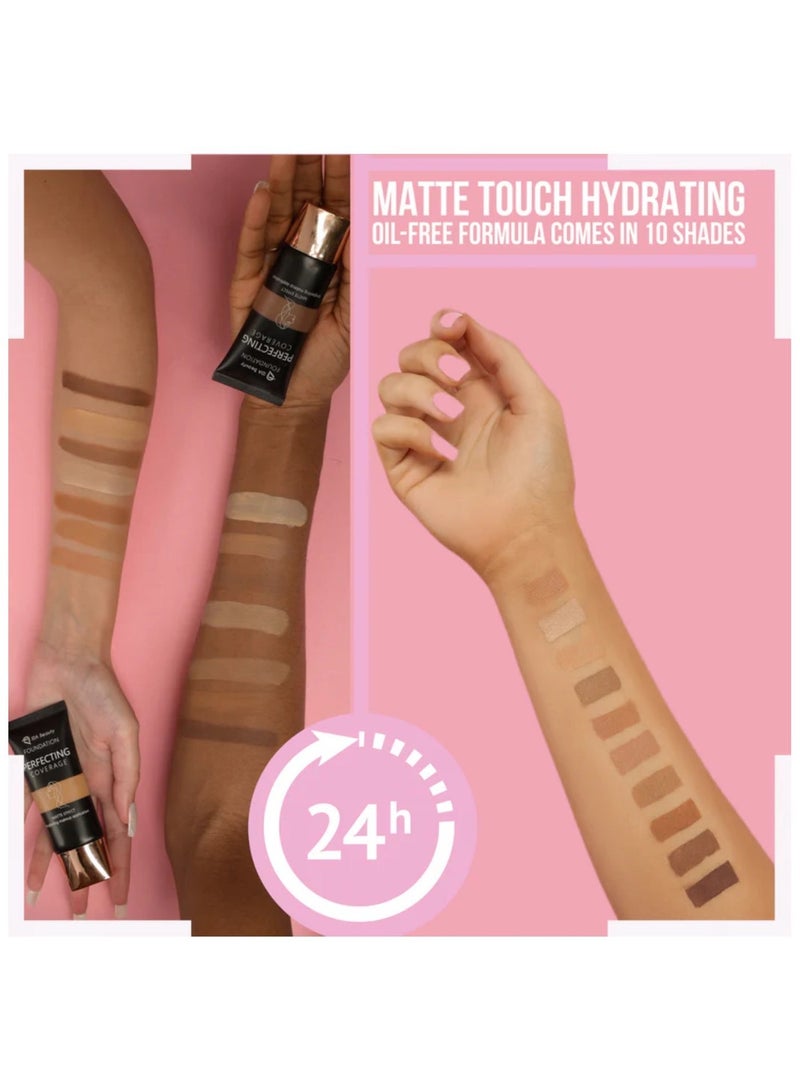 IDA Beauty Glam It! Perfecting Coverage Foundation | Full Coverage, Matte Finish, Long-Lasting, Lightweight | Vegan, Halal, Cruelty-Free (Fola) - Image 5