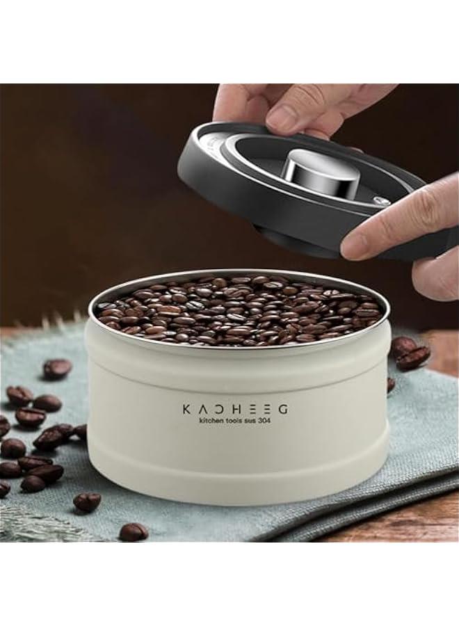 HOOKOR Coffee Canister, Stainless Steel Jar with Vacuum Pump, Coffee Jar Sealed Storage Container, Airtight Coffee Container, Coffee Beans Storage Canister (750ml)  - Image 2