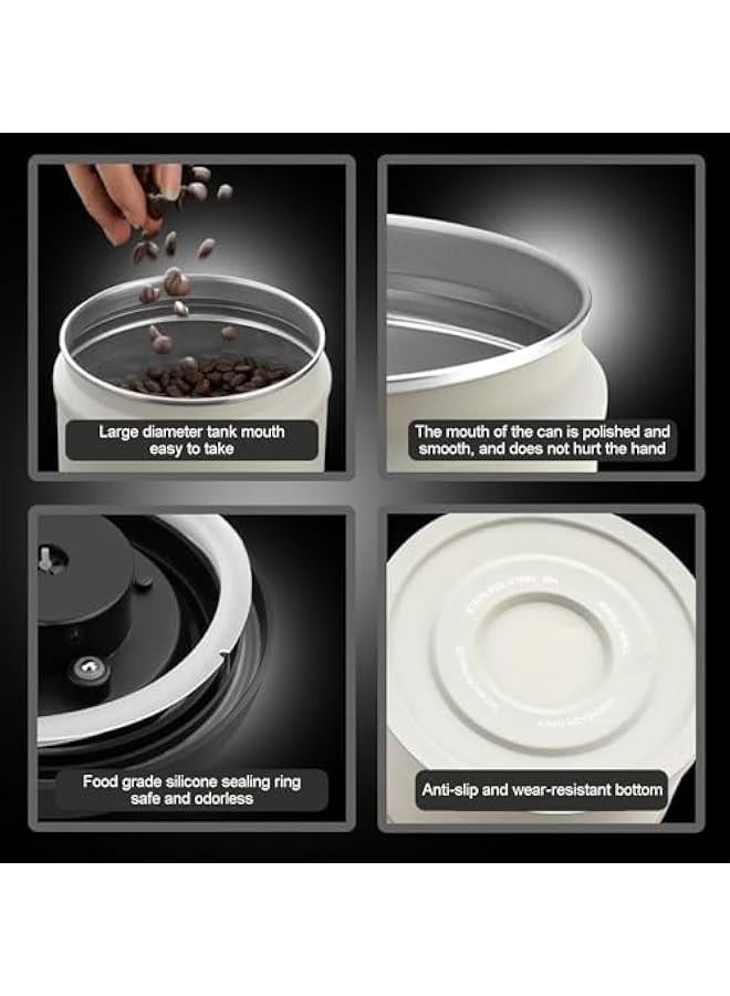 HOOKOR Coffee Canister, Stainless Steel Jar with Vacuum Pump, Coffee Jar Sealed Storage Container, Airtight Coffee Container, Coffee Beans Storage Canister (750ml)  - Image 3