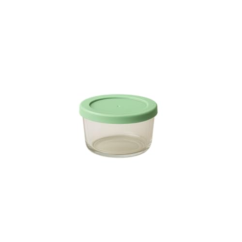 Incrizma 250 ml Small Round Glass Storage Containers with Lids, Set of 3 Glass Food Storage Containers with Mint SnugFit Non-Toxic Plastic BPA-Free Lids, Freezer, Diswasher and Microwave Safe (250 ml) - Image 3