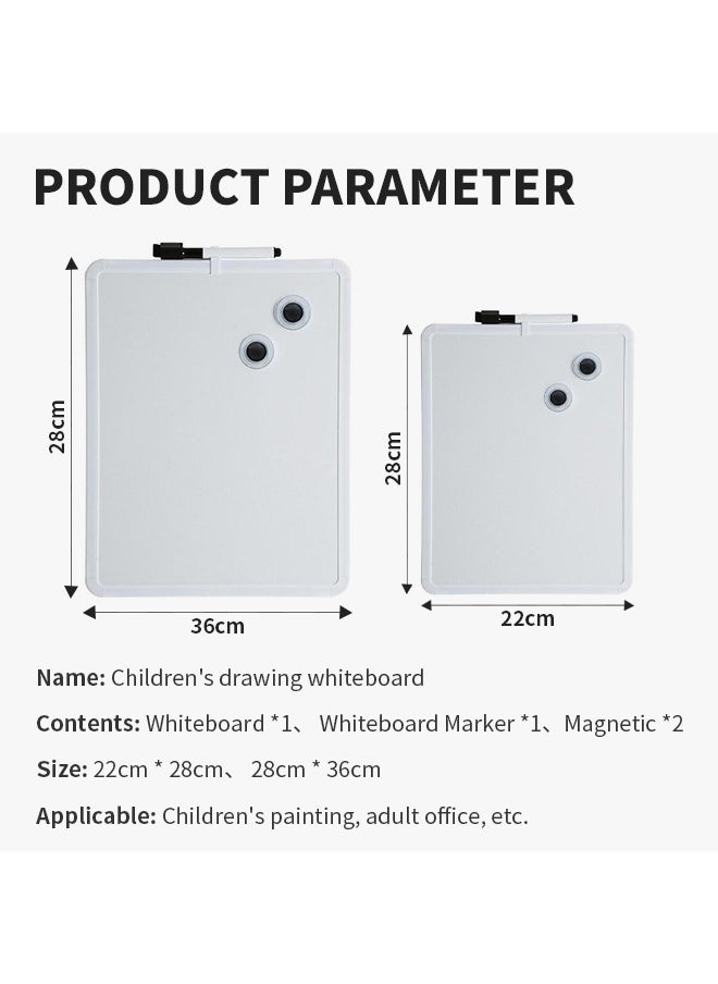 Generic - Magnetic Whiteboard with Easy-to-Wipe, Dry Erase Board with Marker Tray, Suitable for Planning and Scheduling - Image 1