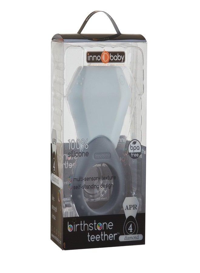 INNOBABY TEETHIN' Smart Birthstone Ring TEETHER - April (Diamond) - Image 2