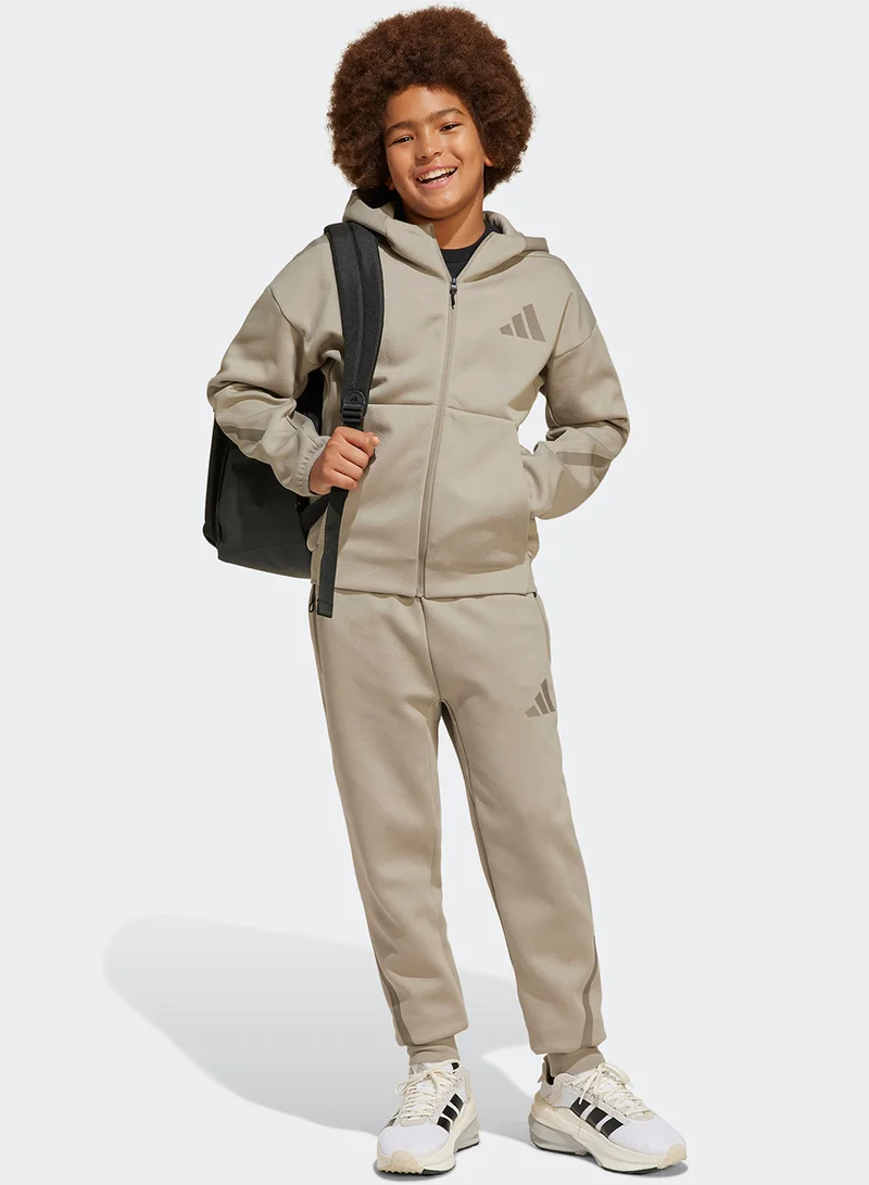 Adidas Youth Adidas Z.N.E. Tapered-Leg Tracksuit Bottoms