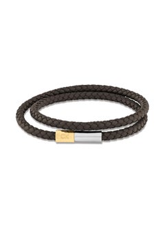 CALVIN KLEIN CALVIN KLEIN JEWELRY INDUSTRIAL FACETS MENS LEATHER BRACELET - 35100044  - Image 1