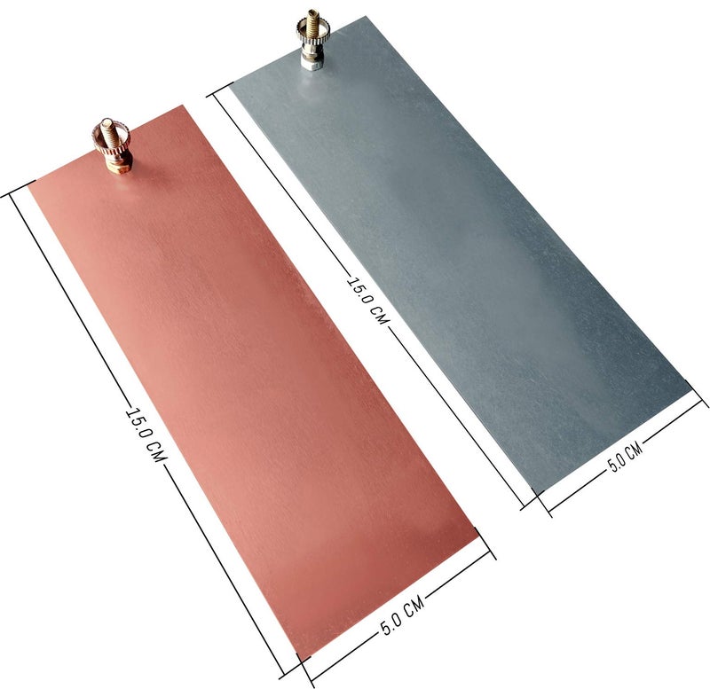Kit4Curious Copper Zinc Metal Plates for Battery Experiment – Electrochemistry Science Project Kit for Students - Image 3