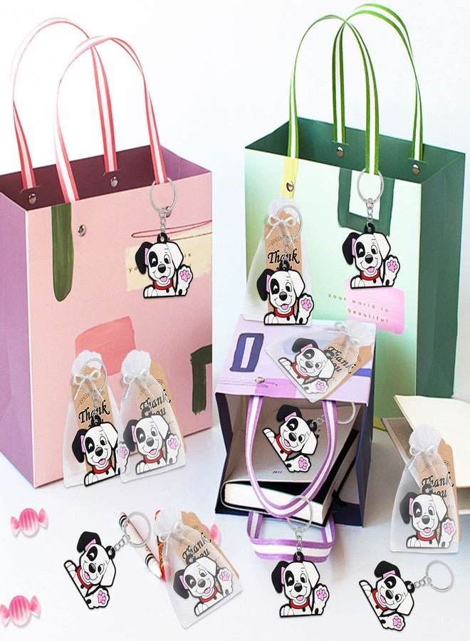 CiciBear 24 Pack Dalmatian Keychains Party Decoration for Guests, Dalmatian Themed Party, Baby Shower, School Party, Kids Birthday - Image 5
