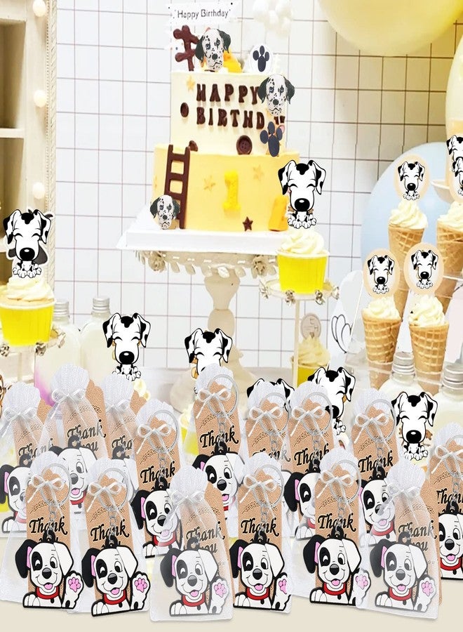 CiciBear 24 Pack Dalmatian Keychains Party Decoration for Guests, Dalmatian Themed Party, Baby Shower, School Party, Kids Birthday - Image 4