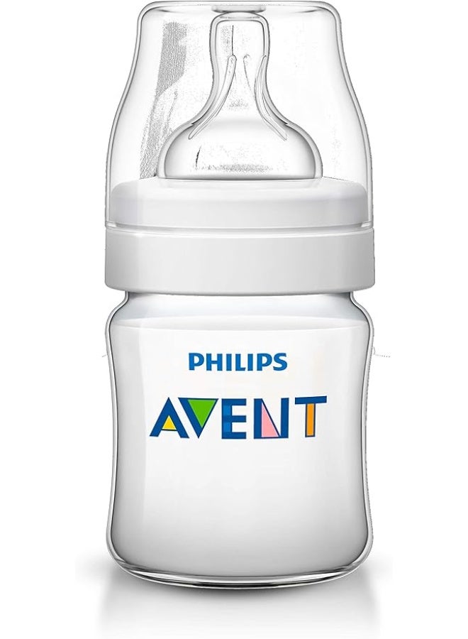Philips Classic Plus Baby Feeding Bottle (125ml) - Anti-Colic & Newborn Flow - Safe & Easy to Clean for Daily Use - Image 1