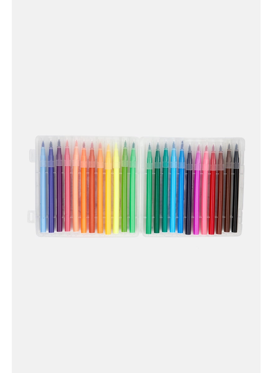 VOTUM 24 Piece Of Watercolor Pens With Compact Storage, Red Combo  - Image 3