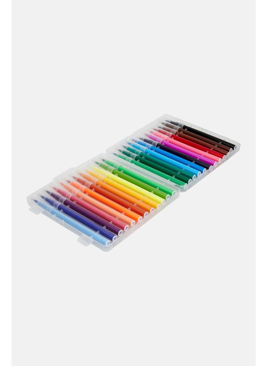 VOTUM 24 Piece Of Watercolor Pens With Compact Storage, Red Combo  - Image 4