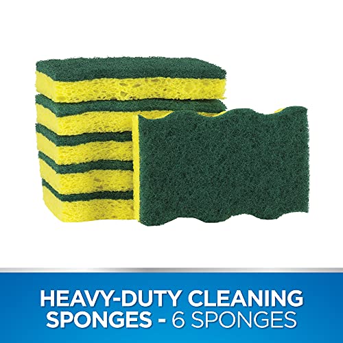 Dawn Heavy Duty Kitchen Dish Sponges, Green/Yellow (Pack of 6) - Image 2