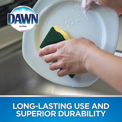 Dawn Heavy Duty Kitchen Dish Sponges, Green/Yellow (Pack of 6) - Image 3