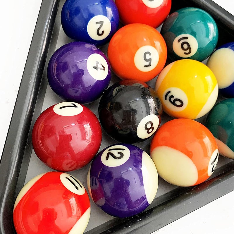 ISPiRiTo Billiard Ball Set Mini Size 1-1/2 Inch Pool Balls Set Complete 16 Balls Set American Style Resin Balls Pool Table Accessories - Image 4