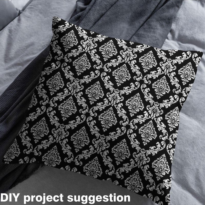 Carefully engineered build Castle Fairy Black Damask Fabric by The Yard,Black White Vintage Floral Soft Flannel Polyester No Stretch Fabric for Sewing Lover,Bohemian Crafting Supplies,Classic European 10 Yard,360" L x 59" W Reliable daily use design Consistent single item quality Market mainstream color picks Elegant practical multi-option build Balanced universal design Budget friendly premium quality Light & heavy use compatible Good ventilation Set product combo compatible Easy assemble Worldwide simple practical design Globally selected raw material Multi-use qualified quality Fast & slow shipment compatible Safe material Home & professional compatible Global assorted color picks Adjustable build Precision polished solid material Global mainstream design picks All-item matching trendy build Big & small space compatible Matte anti slip finish All usage compatible - Image 4