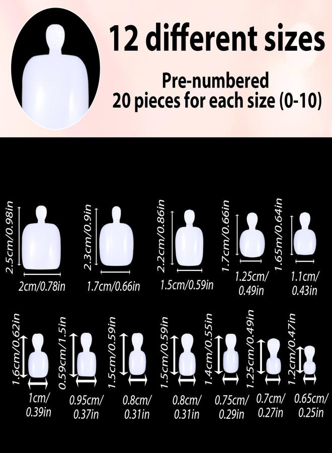 Eldraqth 240 Pcs White Toe Gel X Tips, Square PVC Artificial Toenails Fake Toe Nails Matte Fake Toenails No File Needed Press on Toenails for Women Nail Extensions Salon Foot Pedicure Manicure - Image 2