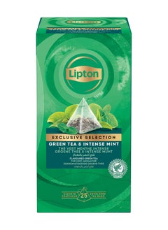 Lipton Exclusive Selection Green Tea And Intense Mint 25 Teabags (50g)  - Image 1