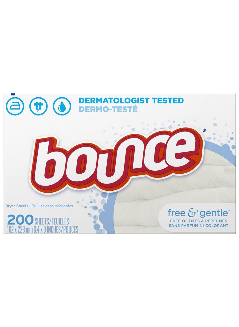 Bounce Free & Gentle Fabric Softener Softener Dryer Sheets 200 Sheets - pzsku/Z75A412950CA5192DAFFBZ/45/_/1736411182/980082d3-6887-49d7-9827-99c3692c5d99